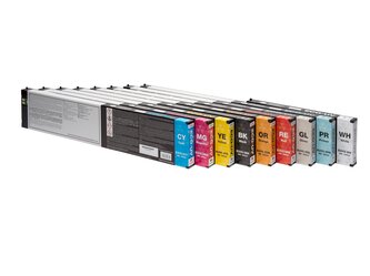 ECO-UV EUV5 ink cartridges full set_white background