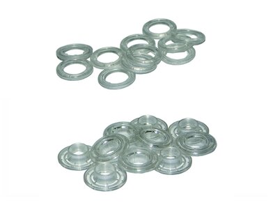 Emblem Eyelet Clear - plastične alkice 12mm
